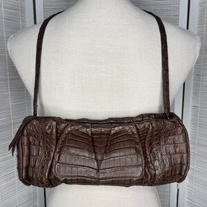 Nancy Gonzalez Crocodile Leather Bag Brown